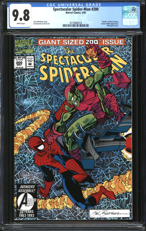 Spectacular Spider-Man (1976) #200 CGC 9.8 NM/MT