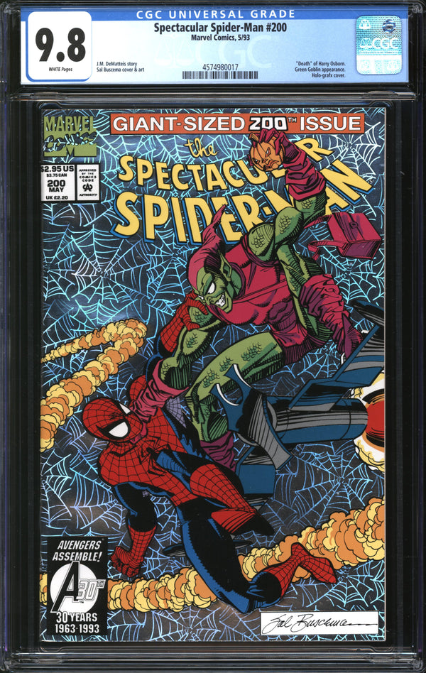 Spectacular Spider-Man (1976) #200 CGC 9.8 NM/MT