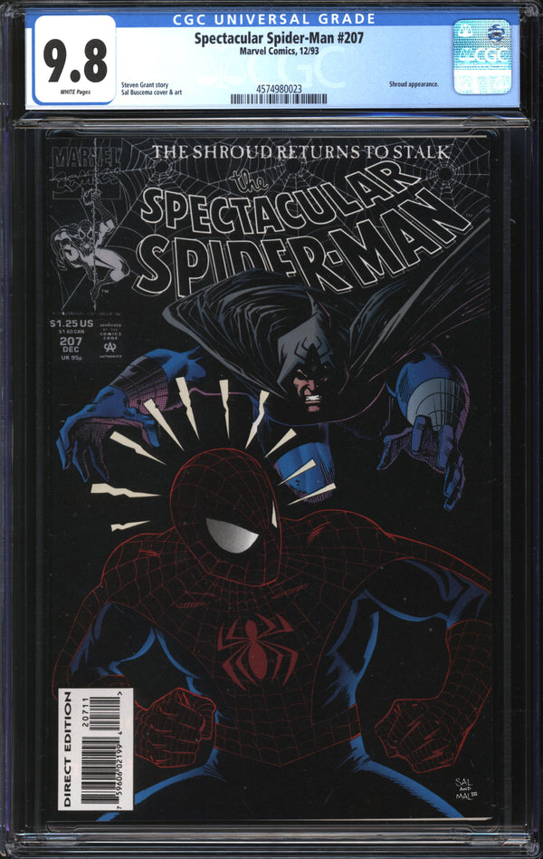 Spectacular Spider-Man (1976) #207 CGC 9.8 NM/MT