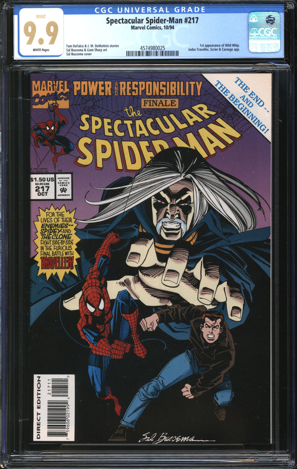 Spectacular Spider-Man (1976) #217 CGC 9.9 MINT