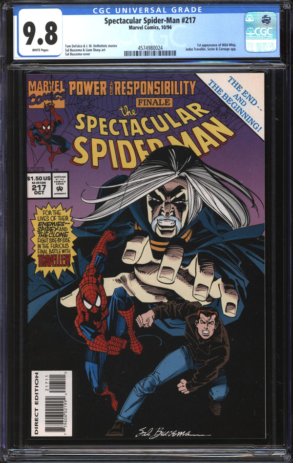 Spectacular Spider-Man (1976) #217 CGC 9.8 NM/MT