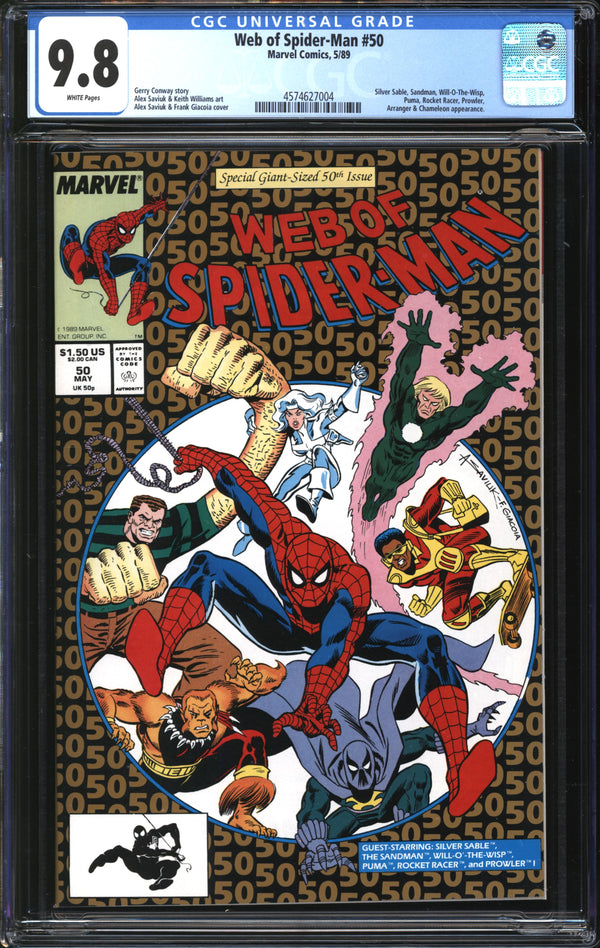 Web Of Spider-Man (1985) # 50 CGC 9.8 NM/MT