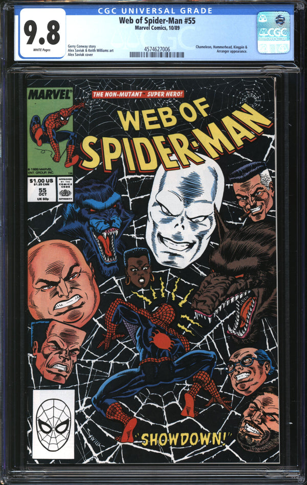 Web Of Spider-Man (1985) # 55 CGC 9.8 NM/MT
