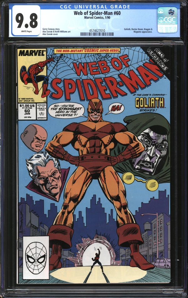 Web Of Spider-Man (1985) # 60 CGC 9.8 NM/MT