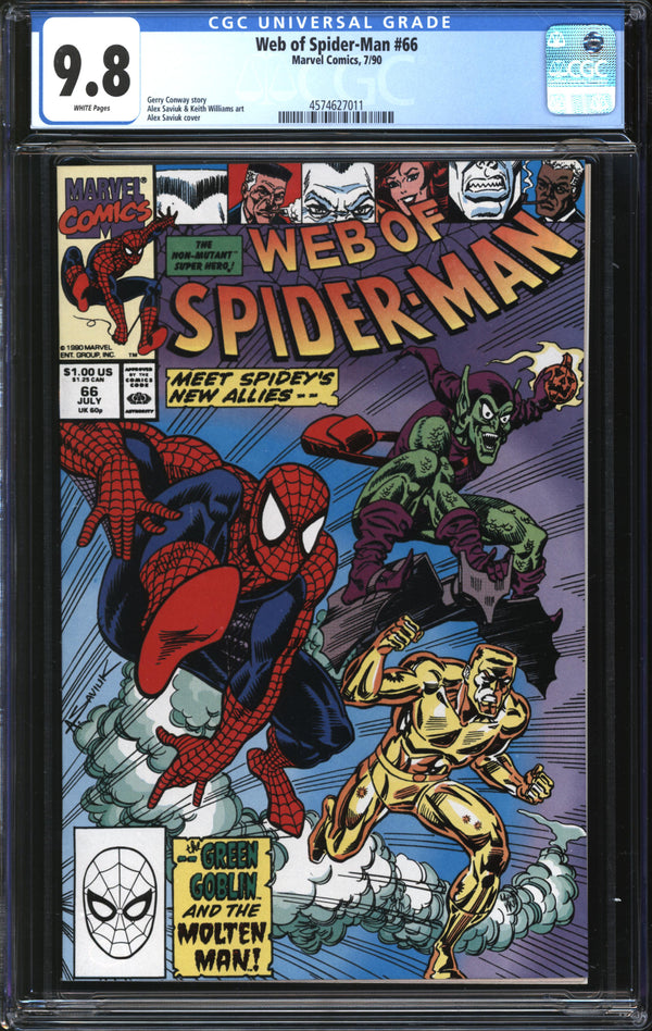 Web Of Spider-Man (1985) # 66 CGC 9.8 NM/MT