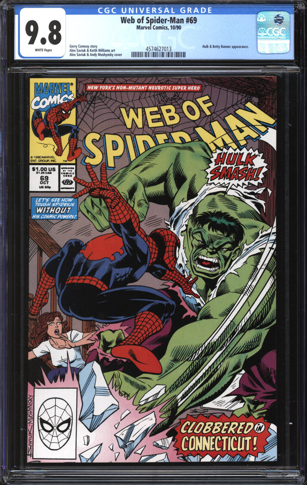 Web Of Spider-Man (1985) # 69 CGC 9.8 NM/MT