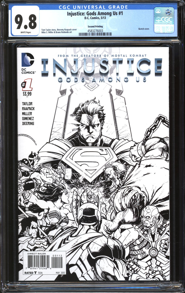 Injustice: Gods Among Us (2013) #1 Second Printing CGC 9.8 NM/MT