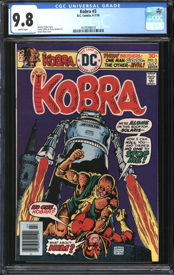 Kobra (1976) #3 CGC 9.8 NM/MT