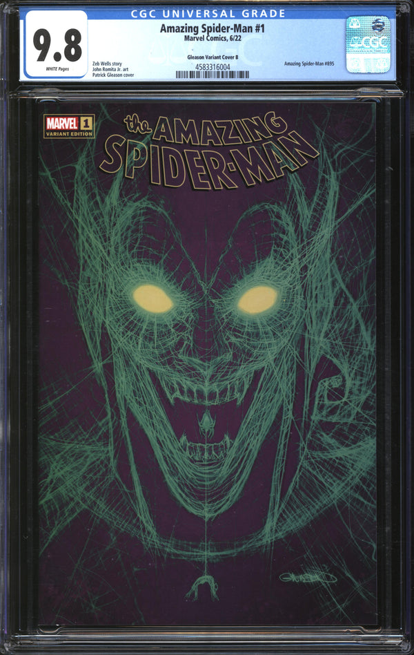 Amazing Spider-Man (2022) #1 Patrick Gleason Variant Cover B CGC 9.8 NM/MT