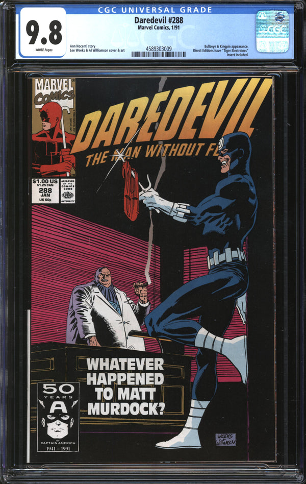 Daredevil (1964) #288 CGC 9.8 NM/MT