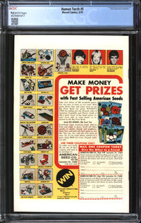 Human Torch (1974) #6 CGC 9.6 NM+