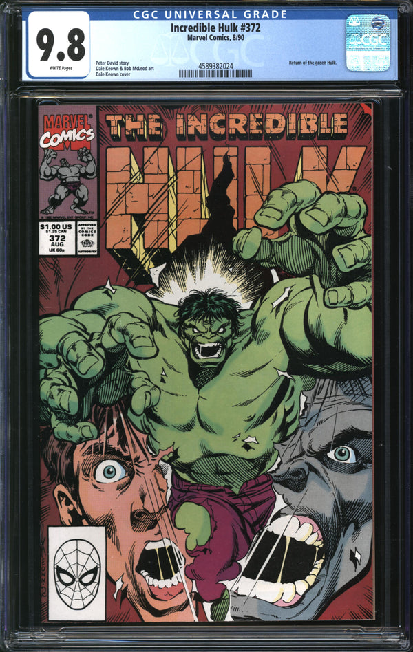 Incredible Hulk (1962) #372 CGC 9.8 NM/MT