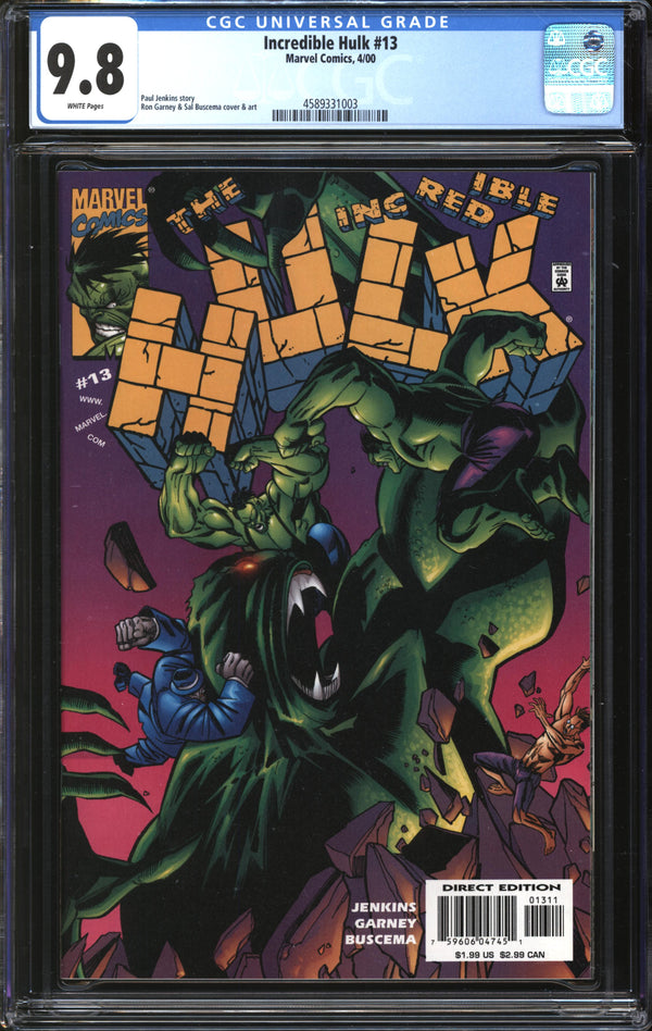 Incredible Hulk (1999) #13 CGC 9.8 NM/MT