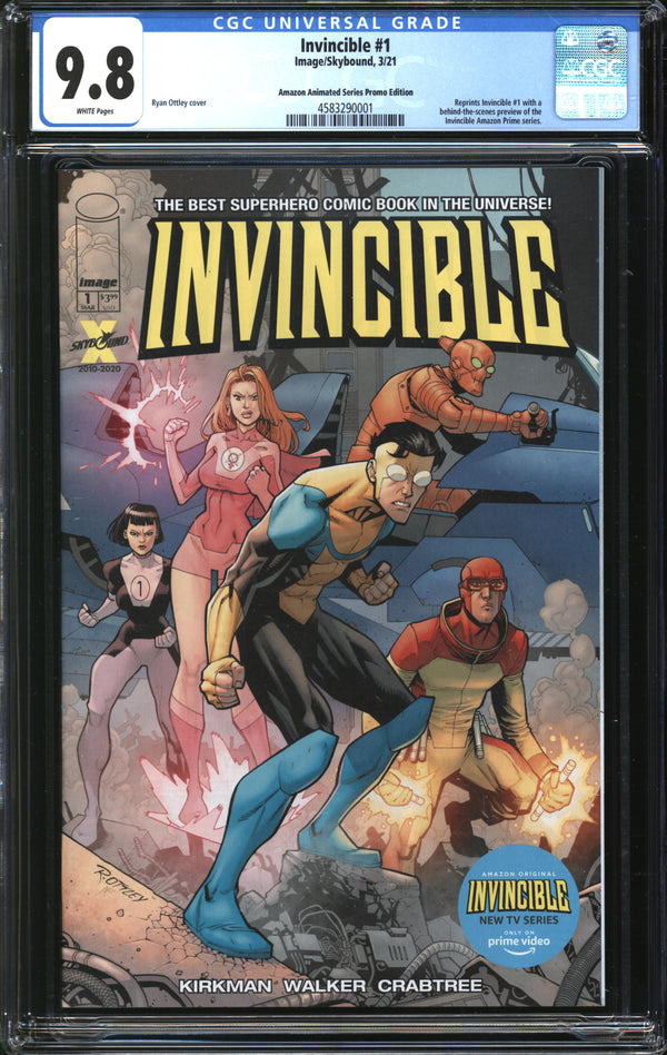 Invincible (2003) #  1 Amazon Animated Series Promo Edition CGC 9.8 NM/MT