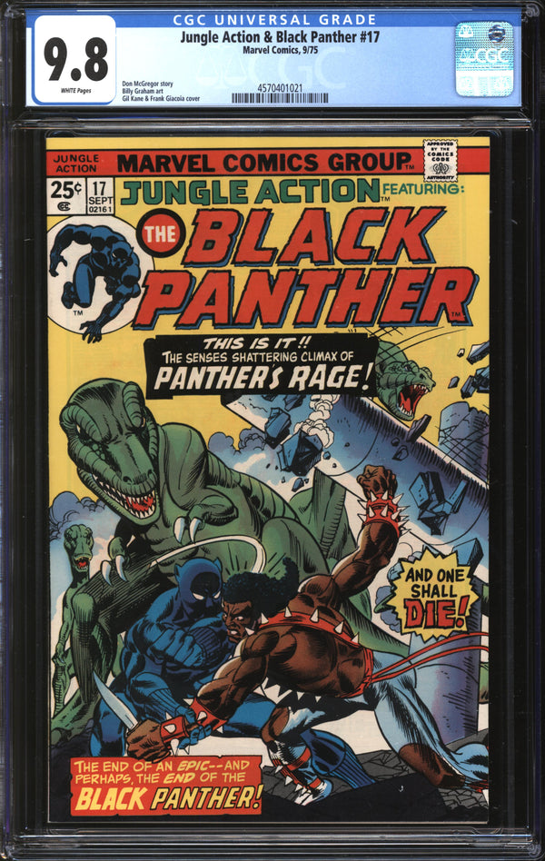 Jungle Action & Black Panther (1972) #17 CGC 9.8 NM/MT
