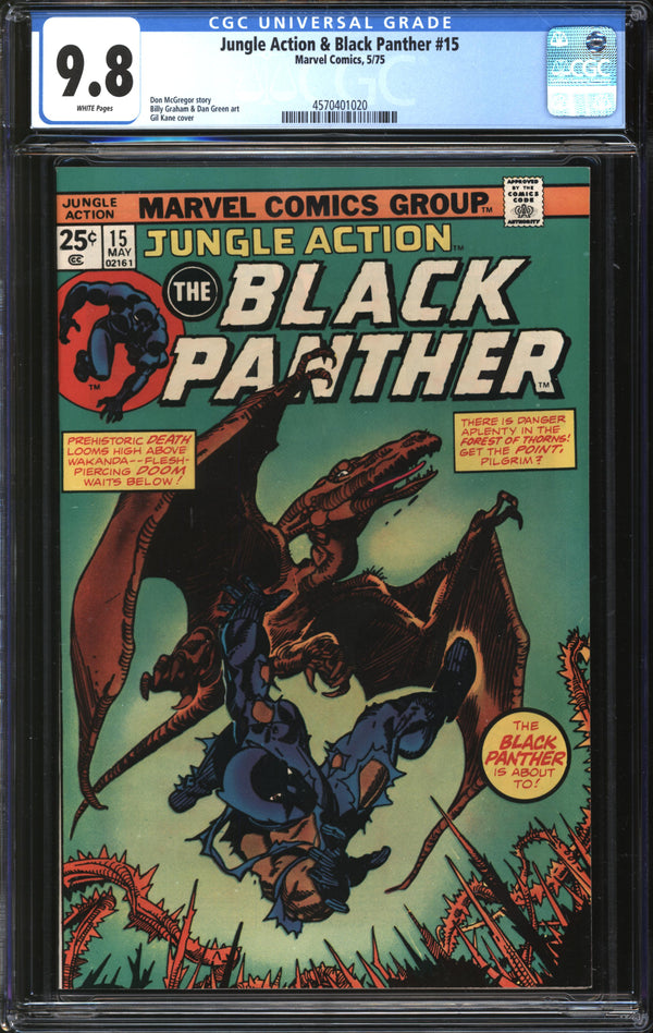 Jungle Action & Black Panther (1972) #15 CGC 9.8 NM/MT