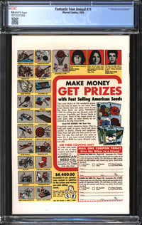 Fantastic Four Annual (1976) #11 CGC 9.4 NM