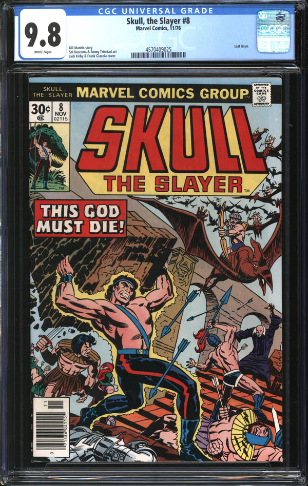 Skull The Slayer (1975) #8 CGC 9.8 NM/MT