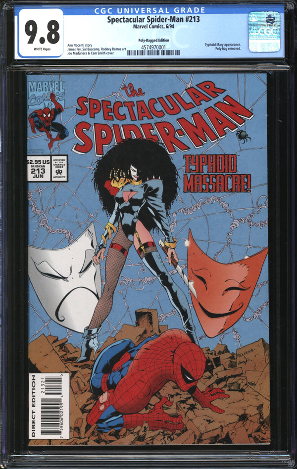 Spectacular Spider-Man (1976) #213 Poly-Bagged Edition CGC 9.8 NM/MT