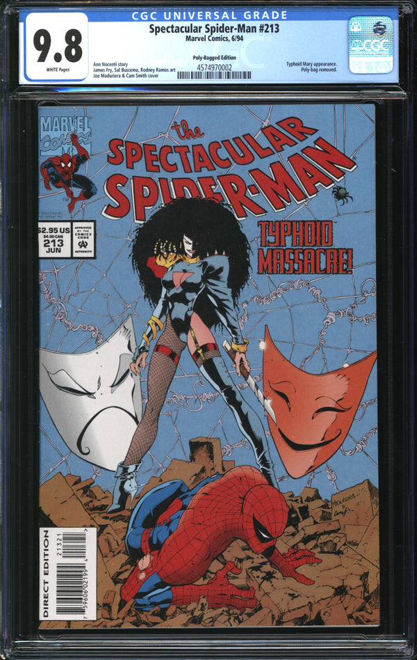 Spectacular Spider-Man (1976) #213 Poly-Bagged Edition CGC 9.8 NM/MT