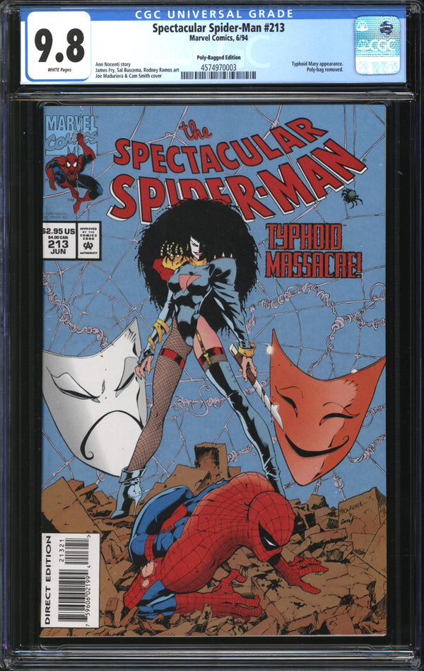 Spectacular Spider-Man (1976) #213 Poly-Bagged Edition CGC 9.8 NM/MT