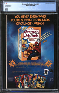 Spectacular Spider-Man (1976) #215 CGC 9.8 NM/MT