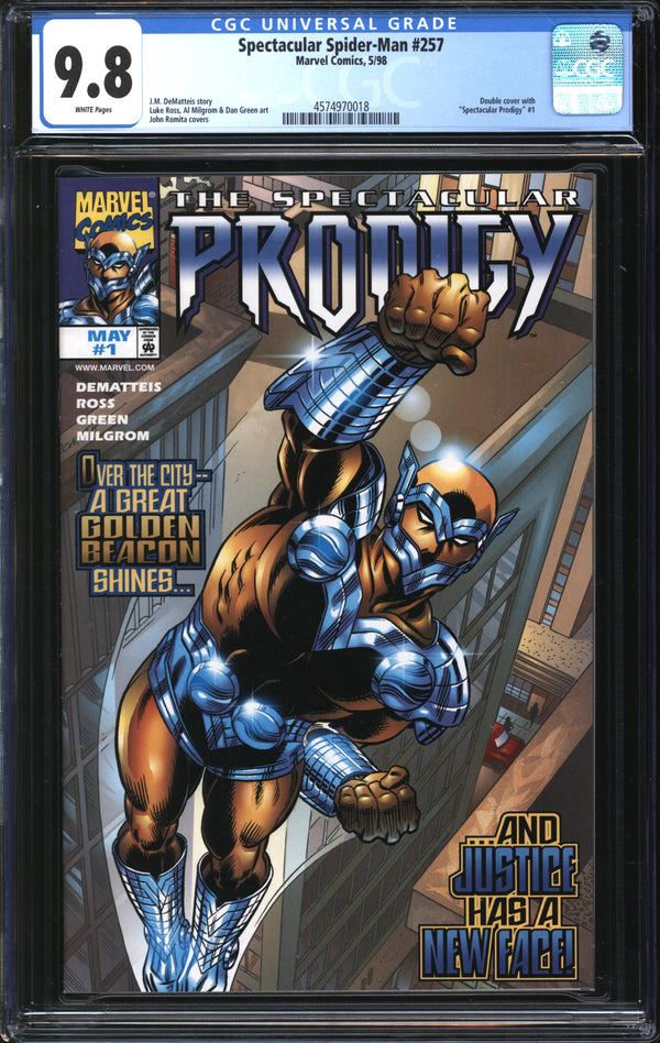 Spectacular Spider-Man (1976) #257 (Spectacular Prodigy #1) CGC 9.8 NM/MT