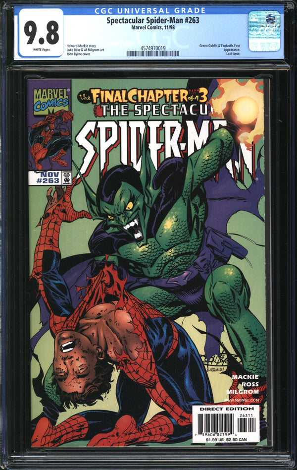 Spectacular Spider-Man (1976) #263 CGC 9.8 NM/MT