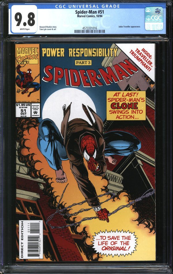 Spider-Man (1990) #51 CGC 9.8 NM/MT