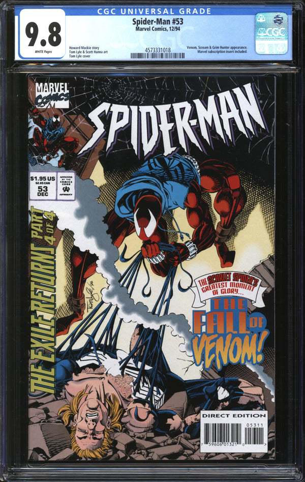 Spider-Man (1990) #53 CGC 9.8 NM/MT