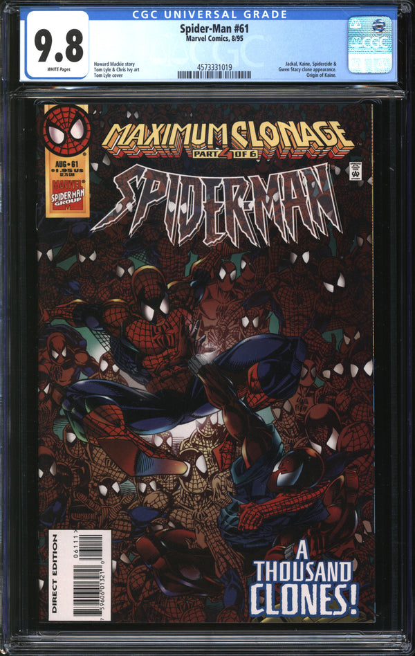 Spider-Man (1990) #61 CGC 9.8 NM/MT