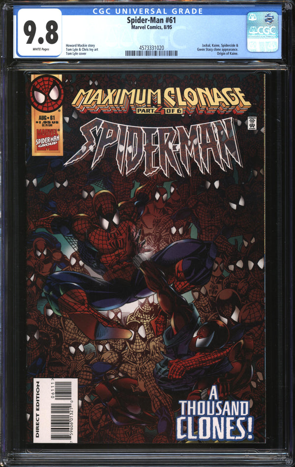 Spider-Man (1990) #61 CGC 9.8 NM/MT