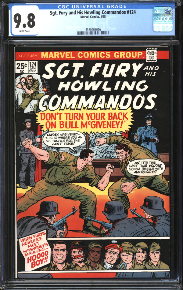 Sgt. Fury And His Howling Commandos (1963) #124 CGC 9.8 NM/MT