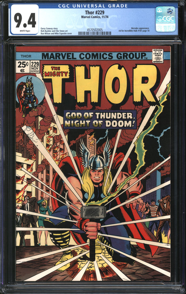 Thor (1966) #229 CGC 9.4 NM