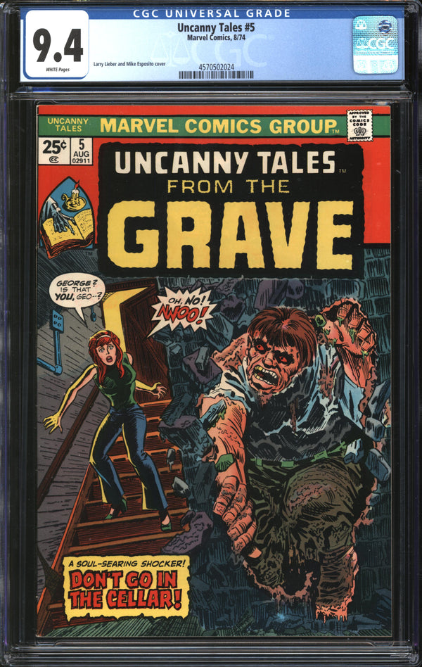 Uncanny Tales (1973) #5 CGC 9.4 NM