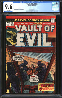 Vault Of Evil (1973) #18 CGC 9.6 NM+