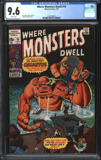 Where Monsters Dwell (1970) #10 CGC 9.6 NM+