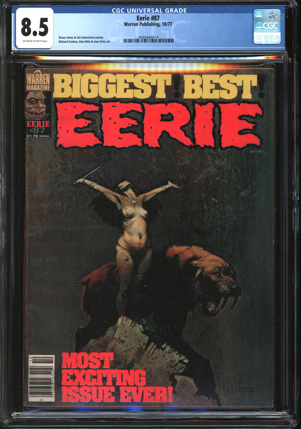 Eerie (1965) #87 CGC 8.5 VF+