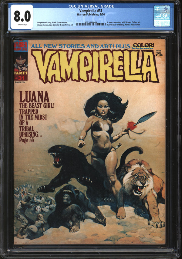 Vampirella (1969) # 31 CGC 8.0 VF
