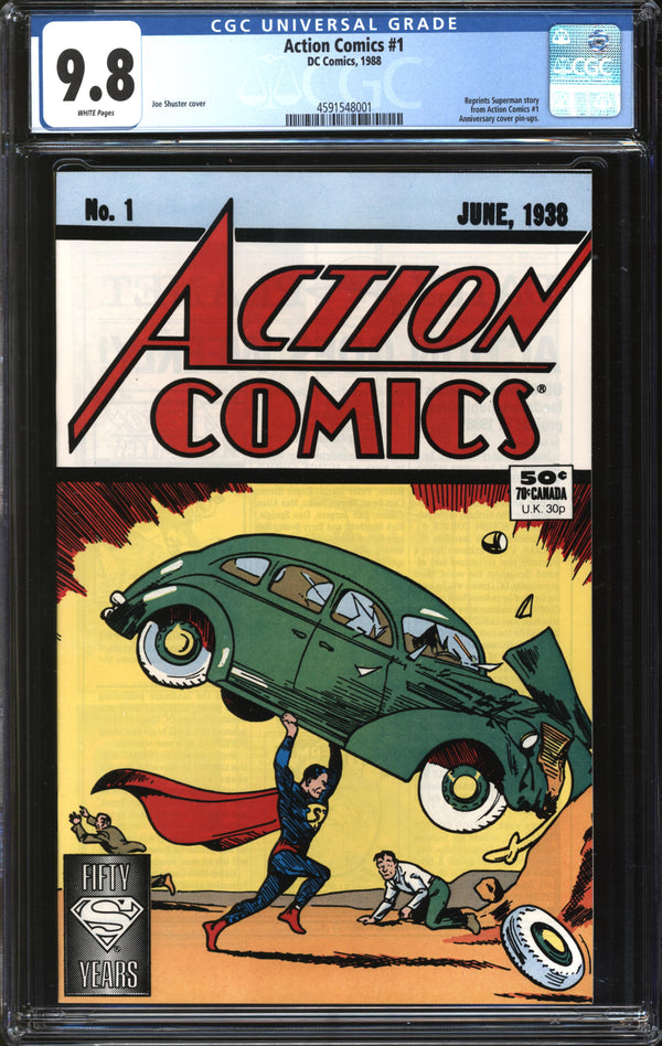 Action Comics (1988) #1 Reprint CGC 9.8 NM/MT