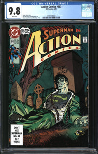 Action Comics (1937) # 653 CGC 9.8 NM/MT