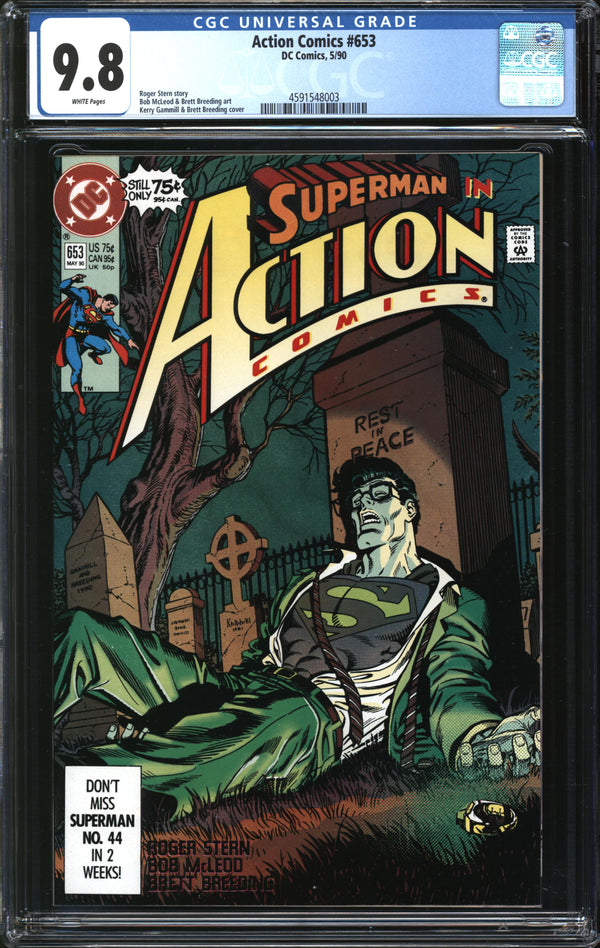 Action Comics (1937) # 653 CGC 9.8 NM/MT