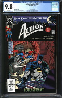 Action Comics (1937) # 654 CGC 9.8 NM/MT