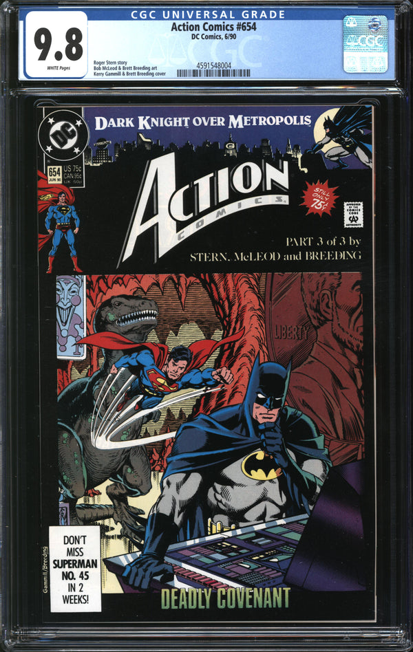 Action Comics (1937) # 654 CGC 9.8 NM/MT