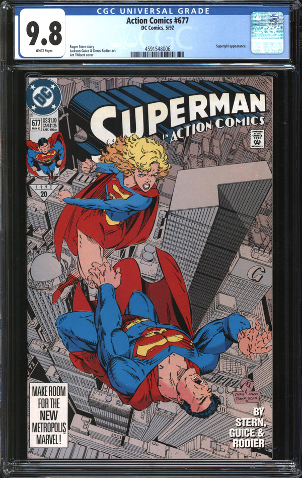 Action Comics (1937) # 677 CGC 9.8 NM/MT