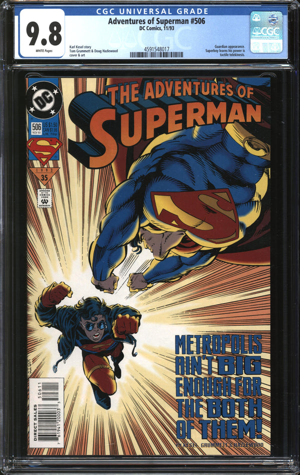 Adventures Of Superman (1987) #506 CGC 9.8 NM/MT