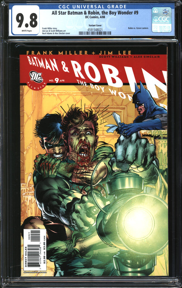 All Star Batman & Robin, The Boy Wonder (2005) #9 Neal Adams Variant CGC 9.8 NM/MT