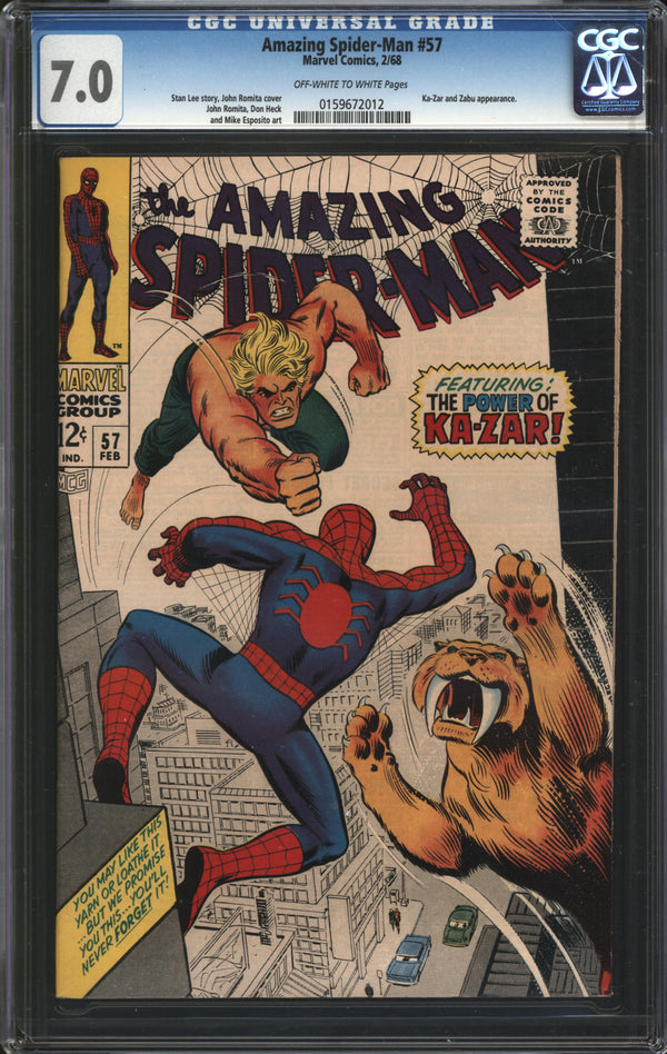 Amazing Spider-Man (1963) # 57 CGC 7.0 FN/VF