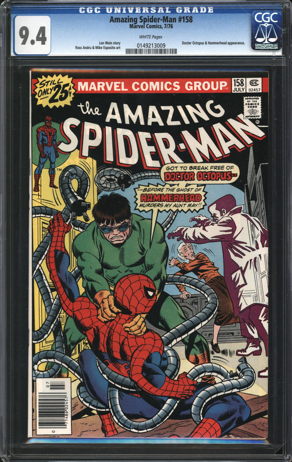 Amazing Spider-Man (1963) #158 CGC 9.4 NM