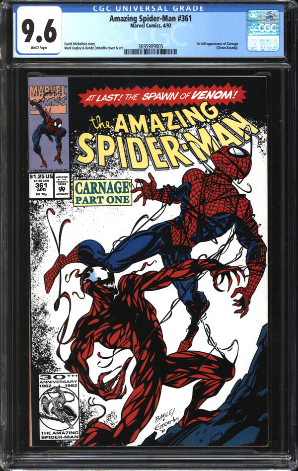 Amazing Spider-Man (1963) #361 CGC 9.6 NM+